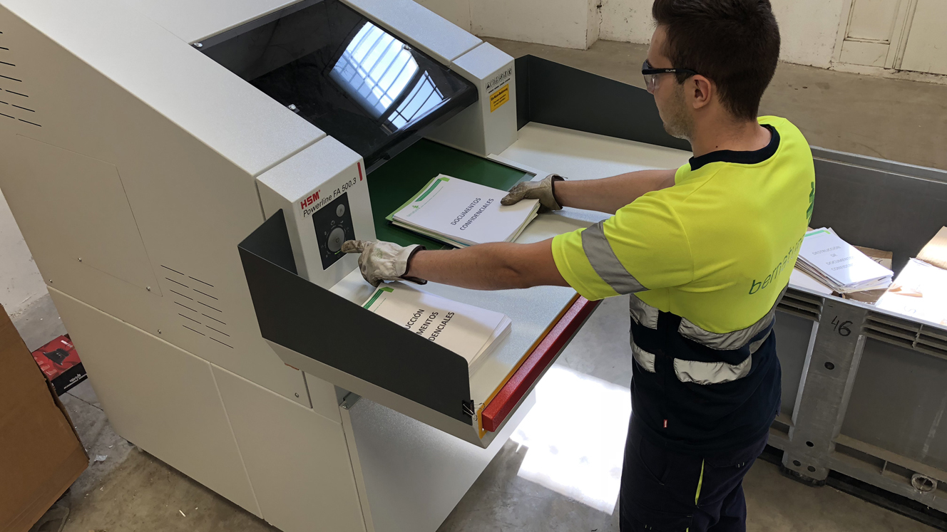 destrucción de archivos